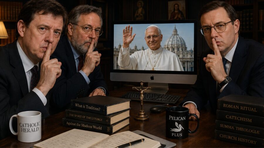 Pope Leo Vatican One Year Media Cover