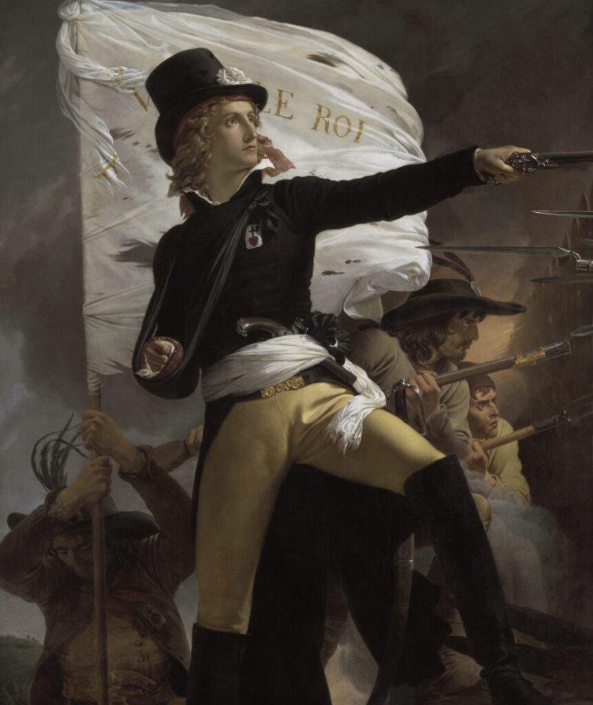 Henri de la Rochejaquelin battling during the Vendee uprising.